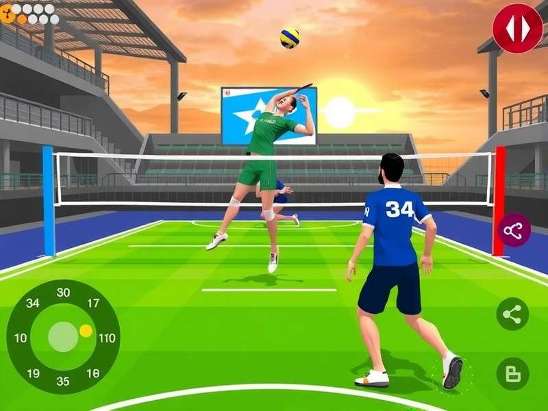 Hyderabad Flames Volley Elite Gameplay Screenshot